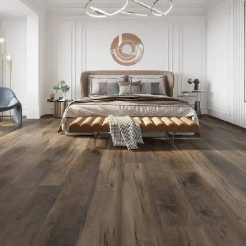 Modern SPC Flooring with natural timber appearance for contemporary room settings