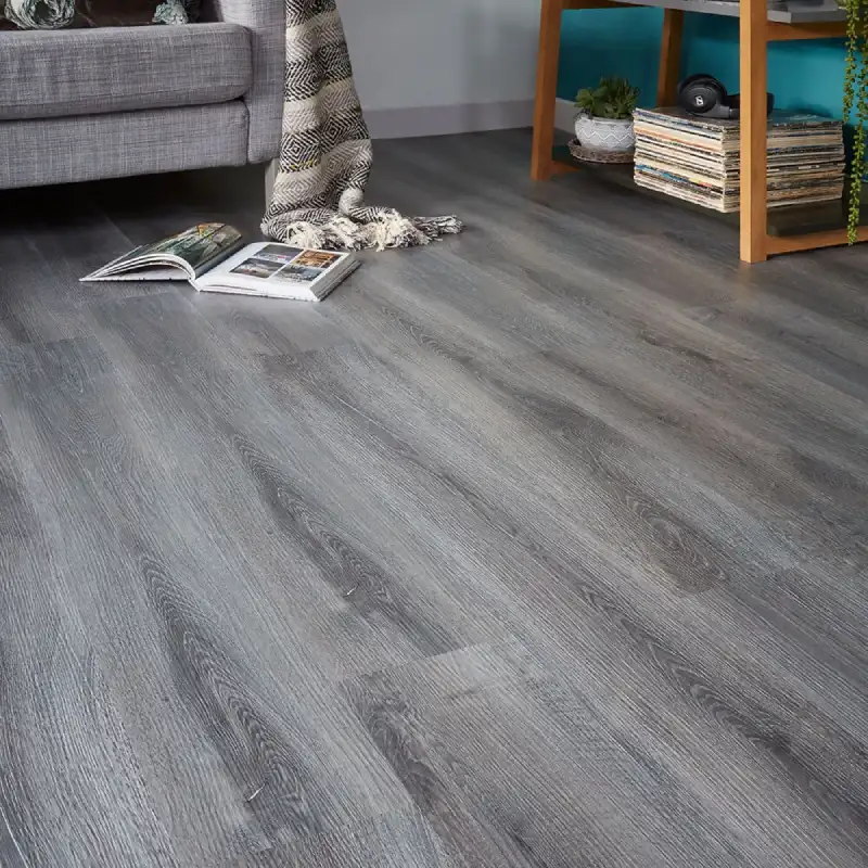 Get Oak Grey SPC Flooring with cool shades, authentic grain details, and a versatile finish for modern rooms